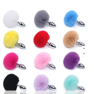 Plug anal cola de conejo suave