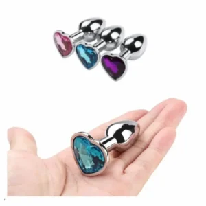 Plug anal joya corazón acero inoxidable Colombia